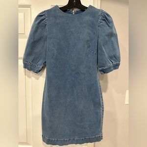 Aqua Denim Dress